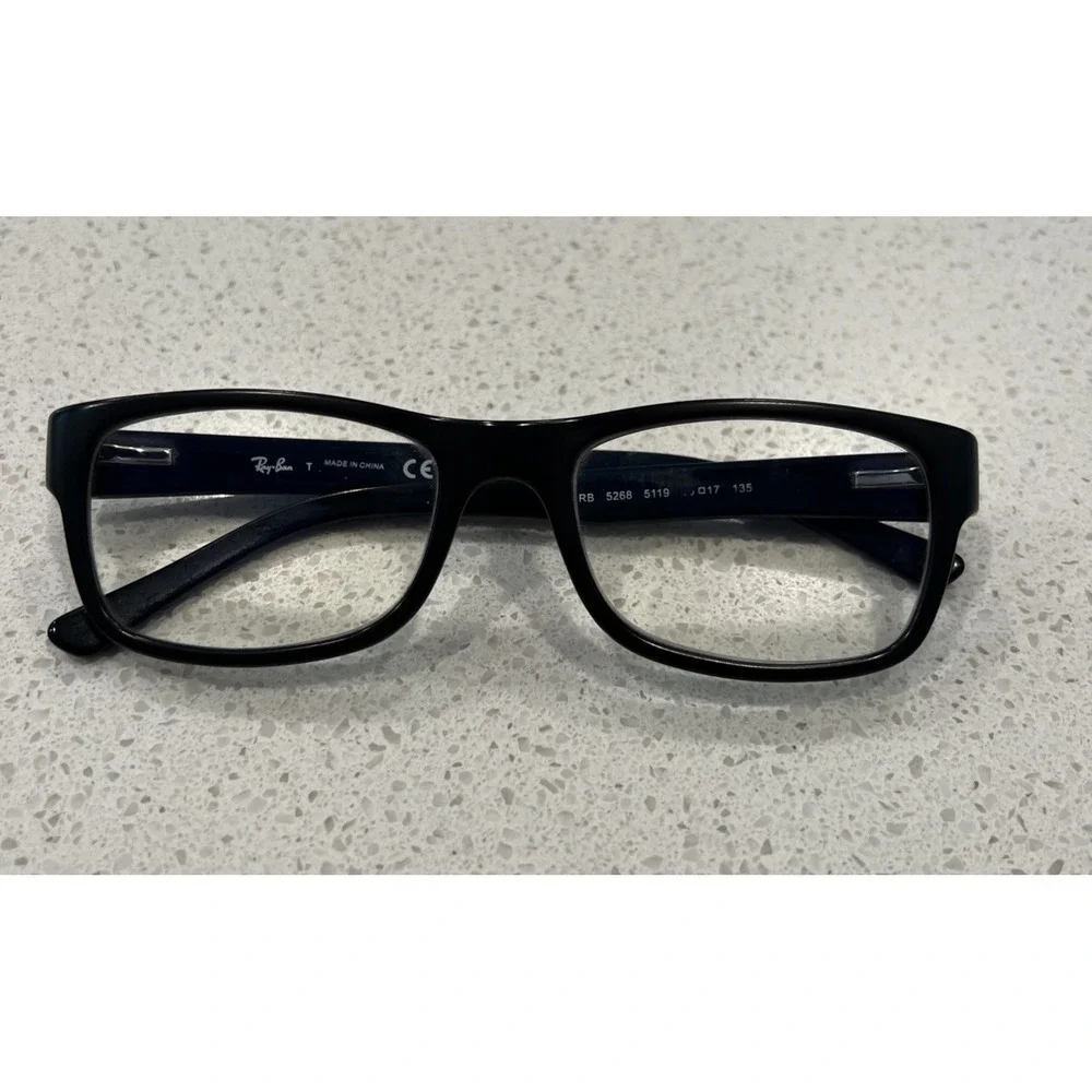 RAY-BAN RB 5268 5119 BLACK AUTHENTIC EYEGLASSES 52-17 DESCRIPTIONS